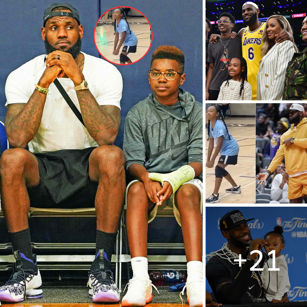 LeBron James is an enthusiastic supporter for his daughter at any ...