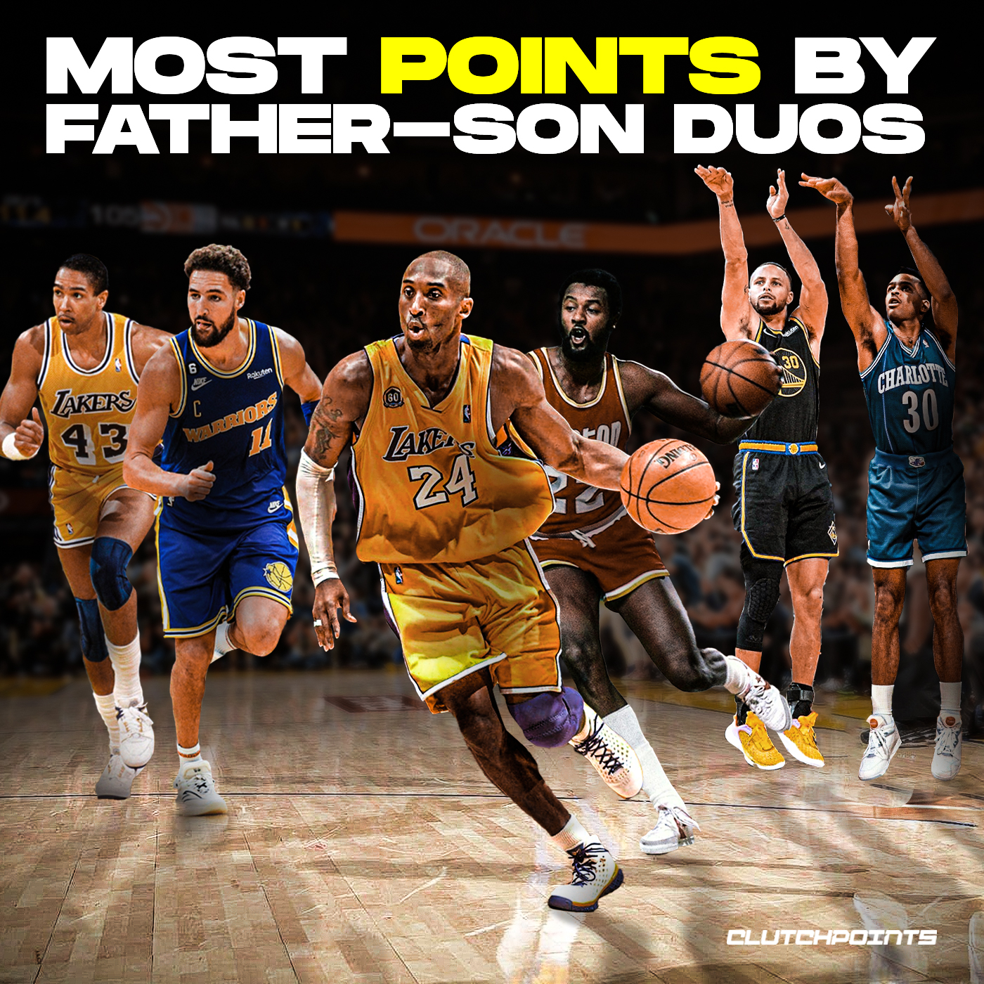 The Warriors Hold Spots In Father Son Duos With The Highest Combined Points In Nba History