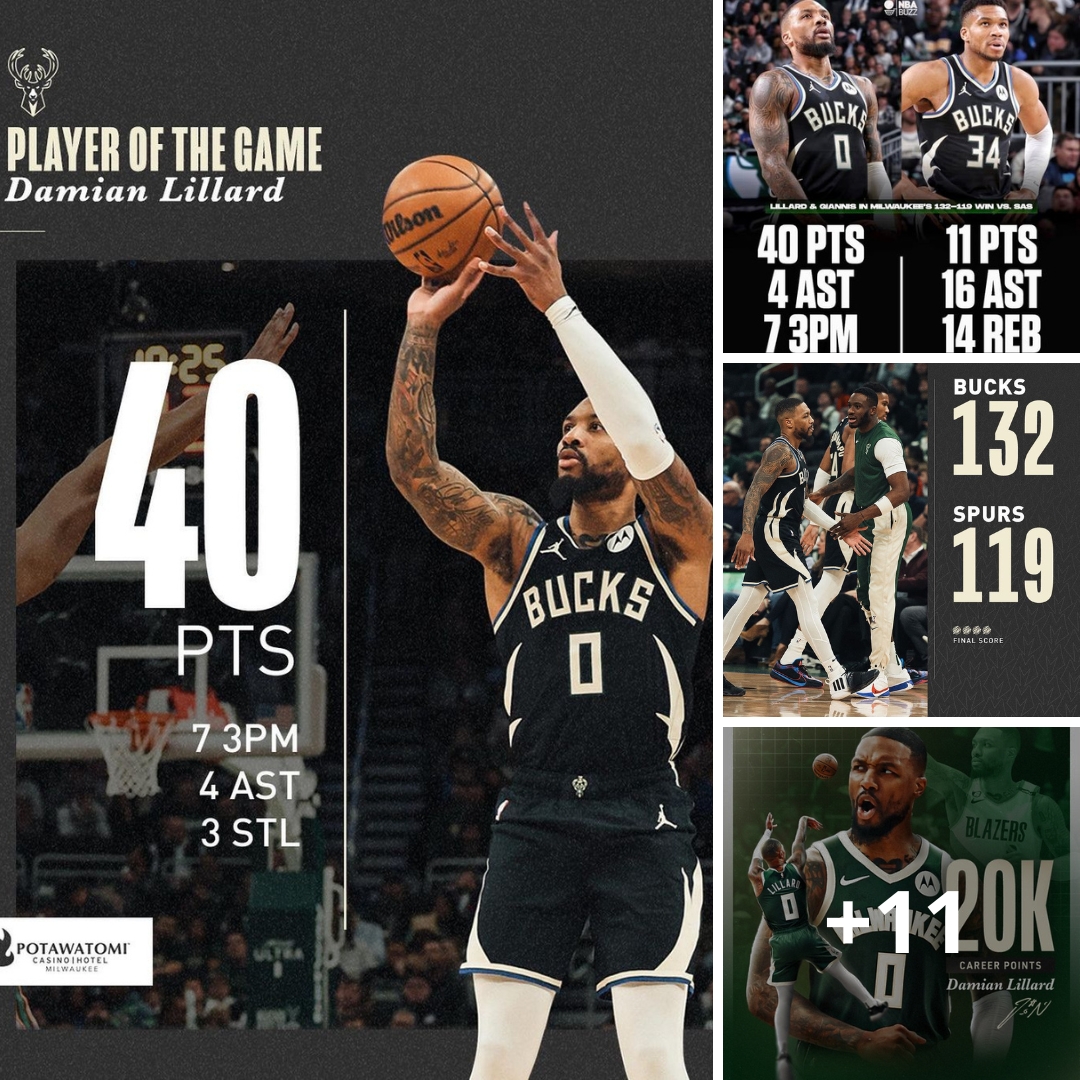 Lillard And Antetokounmpo Unleash Unforgettable Performances In Bucks ...